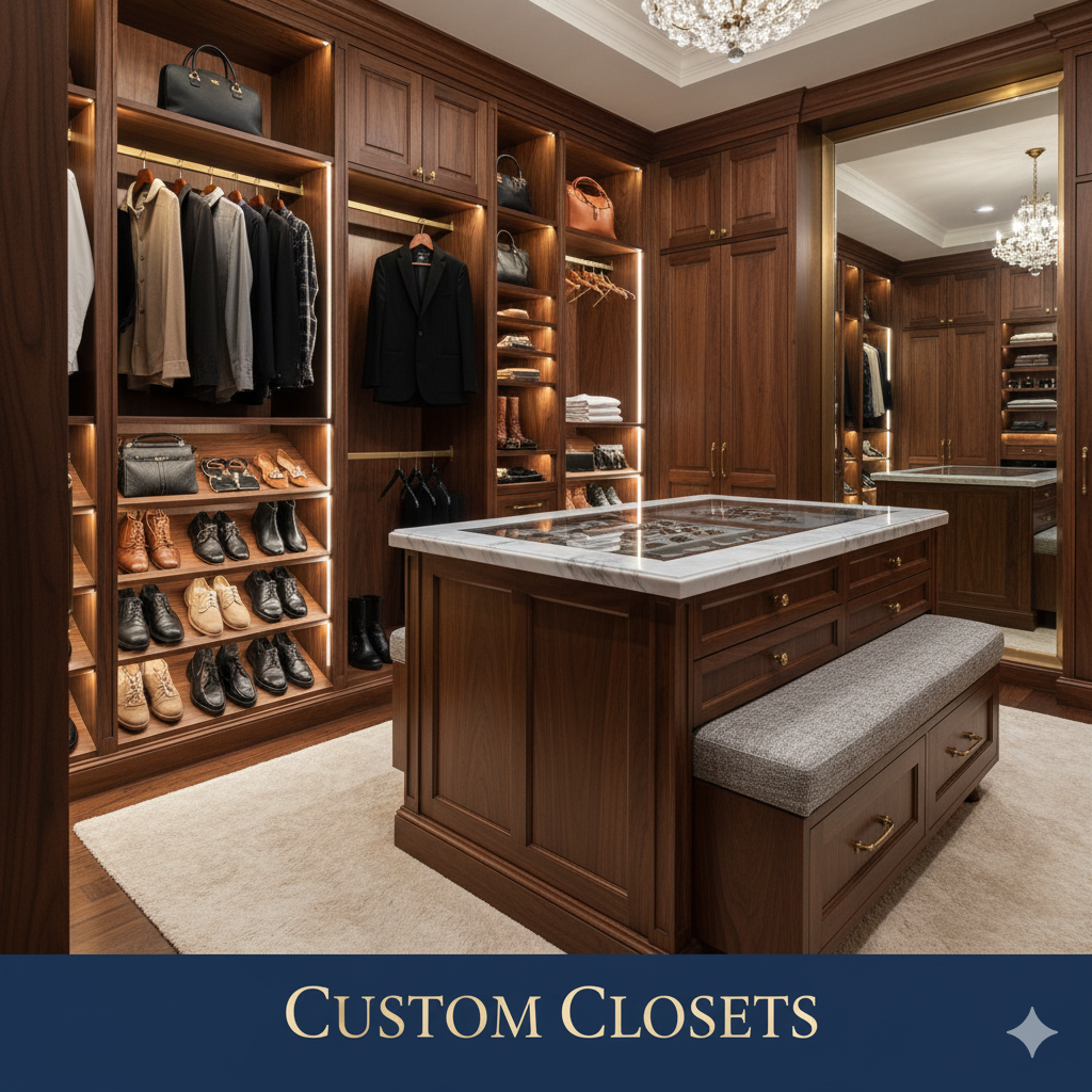 Custom kitchen cabinet installation in Miami